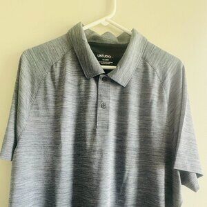 UNTUCKit Gray Polo Shirt Performance Knit Casual